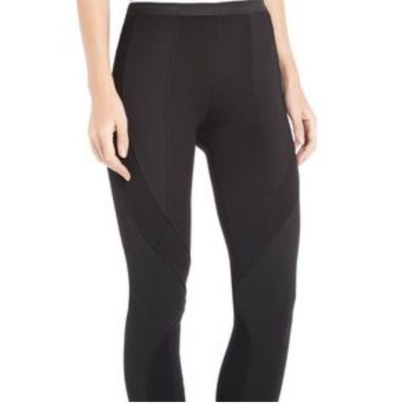 BCBG MaxAzria Kramer Black Contrast Legging size XS Moto Style - Picture 2 of 9